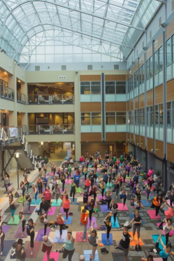 Free Community Yoga at Wake Forest Innovation Quarter, Winston-Salem, Townies Winston-Salem events